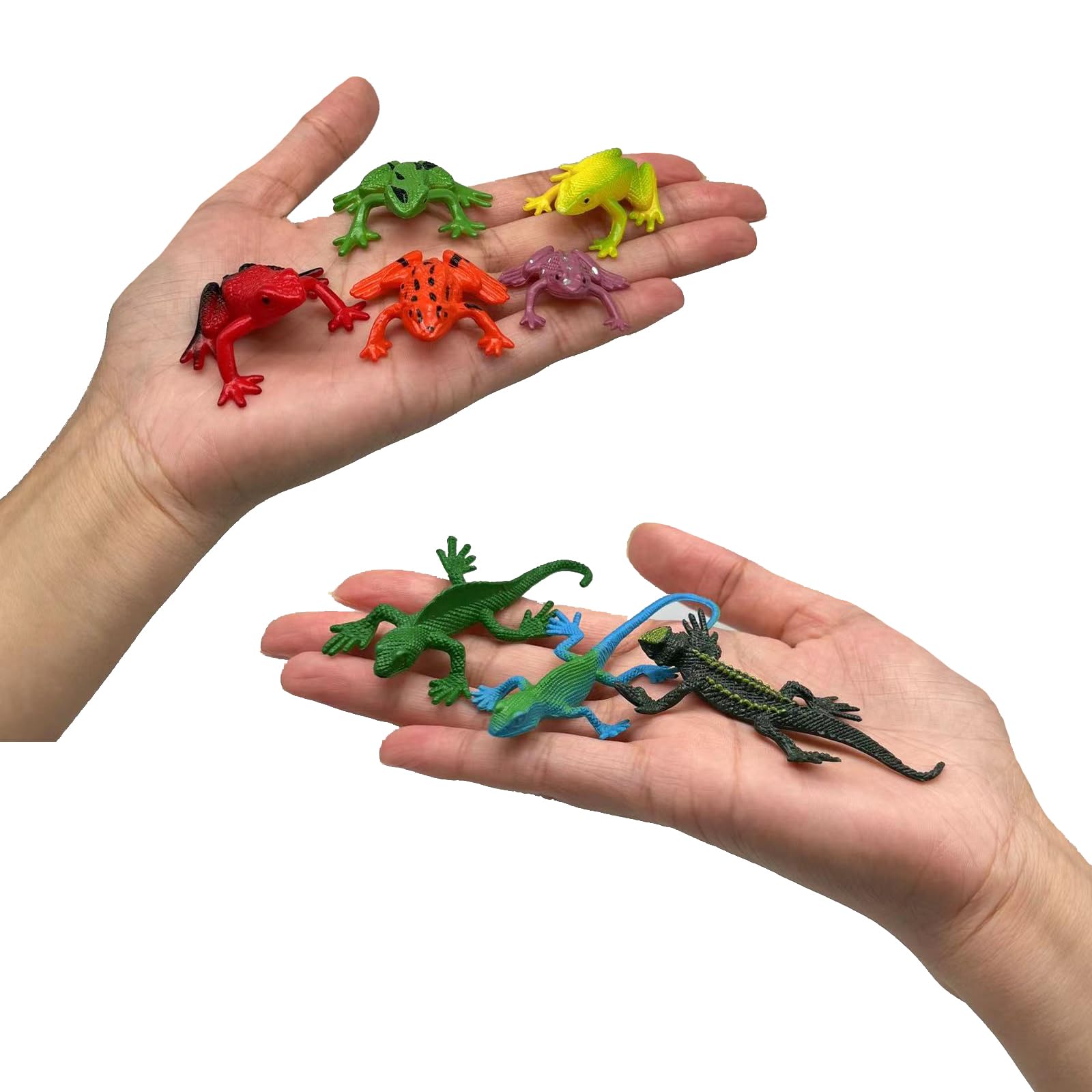 Amazon.co.jp: LLMSIX 15個 フェイクヘビ トカゲ カエル 爬虫類