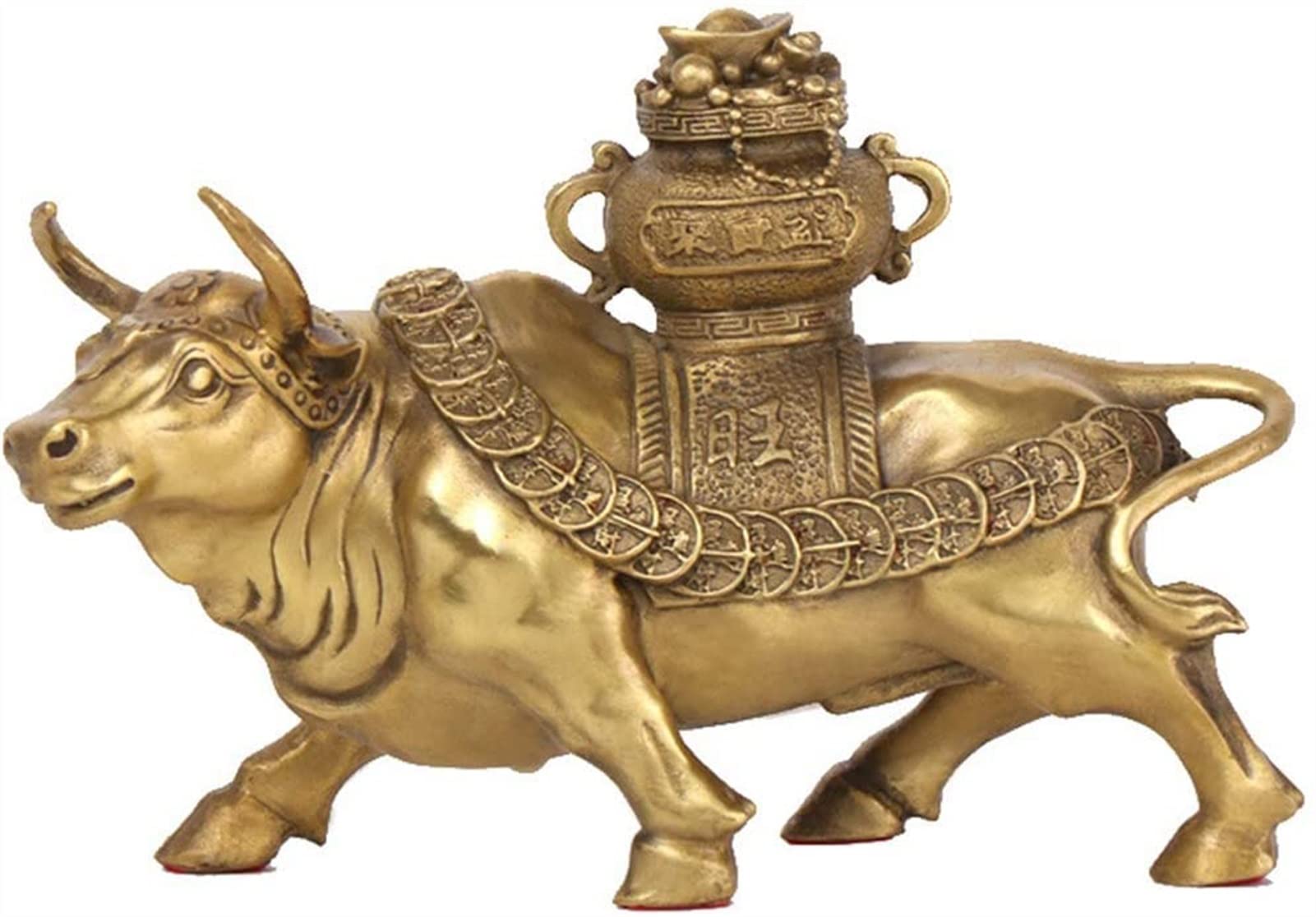 SBCGFY Feng Shui Statue, Feng Shui Bull Statues And Figurines, Sculptures Home Living Room Office Decoration, Bull Lucky Crafts Blessing Gift