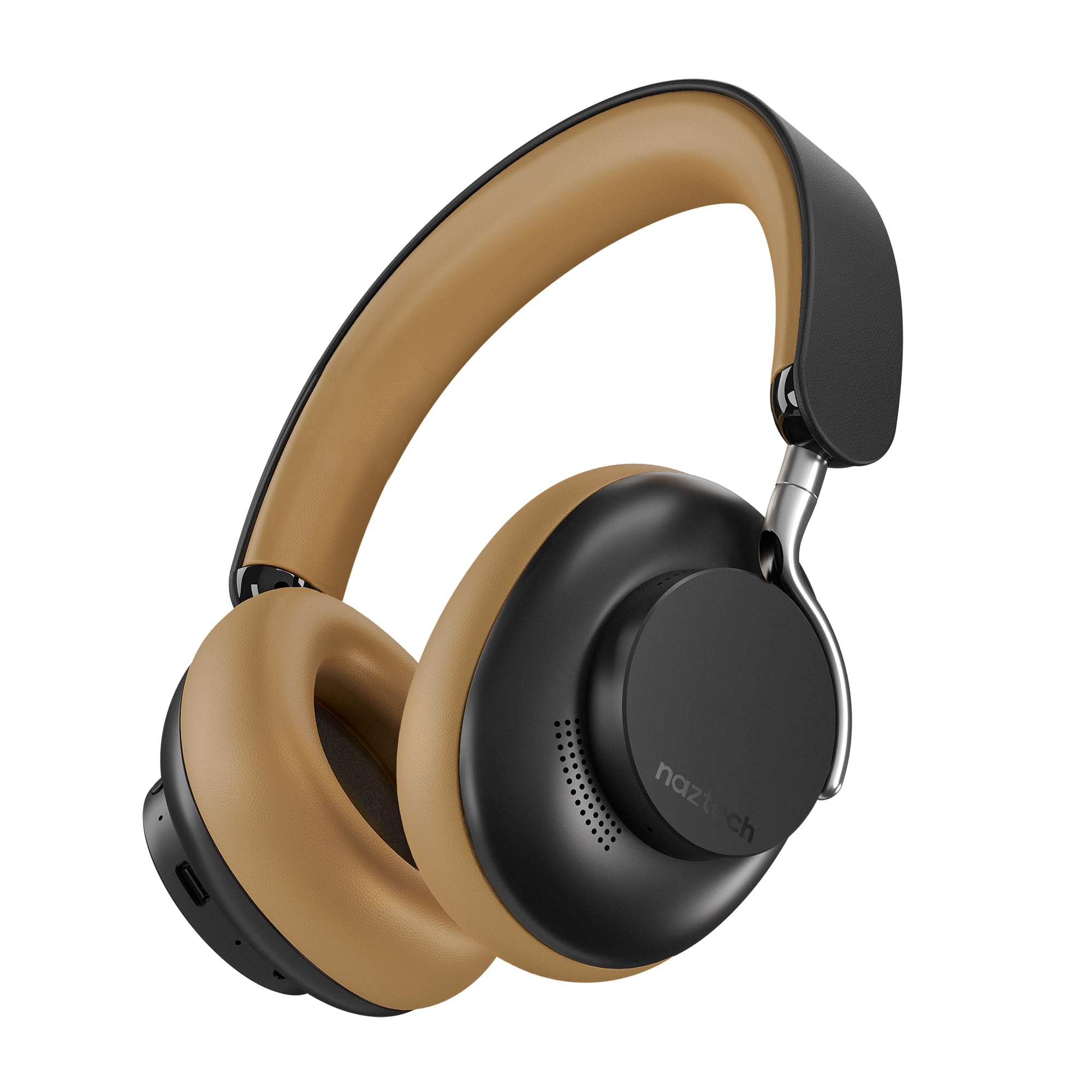Naztech ヘッドフォン Amazon.com: Naztech Aura 360 Vintage 24HR ANC Over Ear Headphone