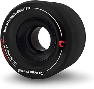 Fireball Tinder 60mm 81a Durometer Skateboard       Longboard Wheels for Cruisin - Compare price