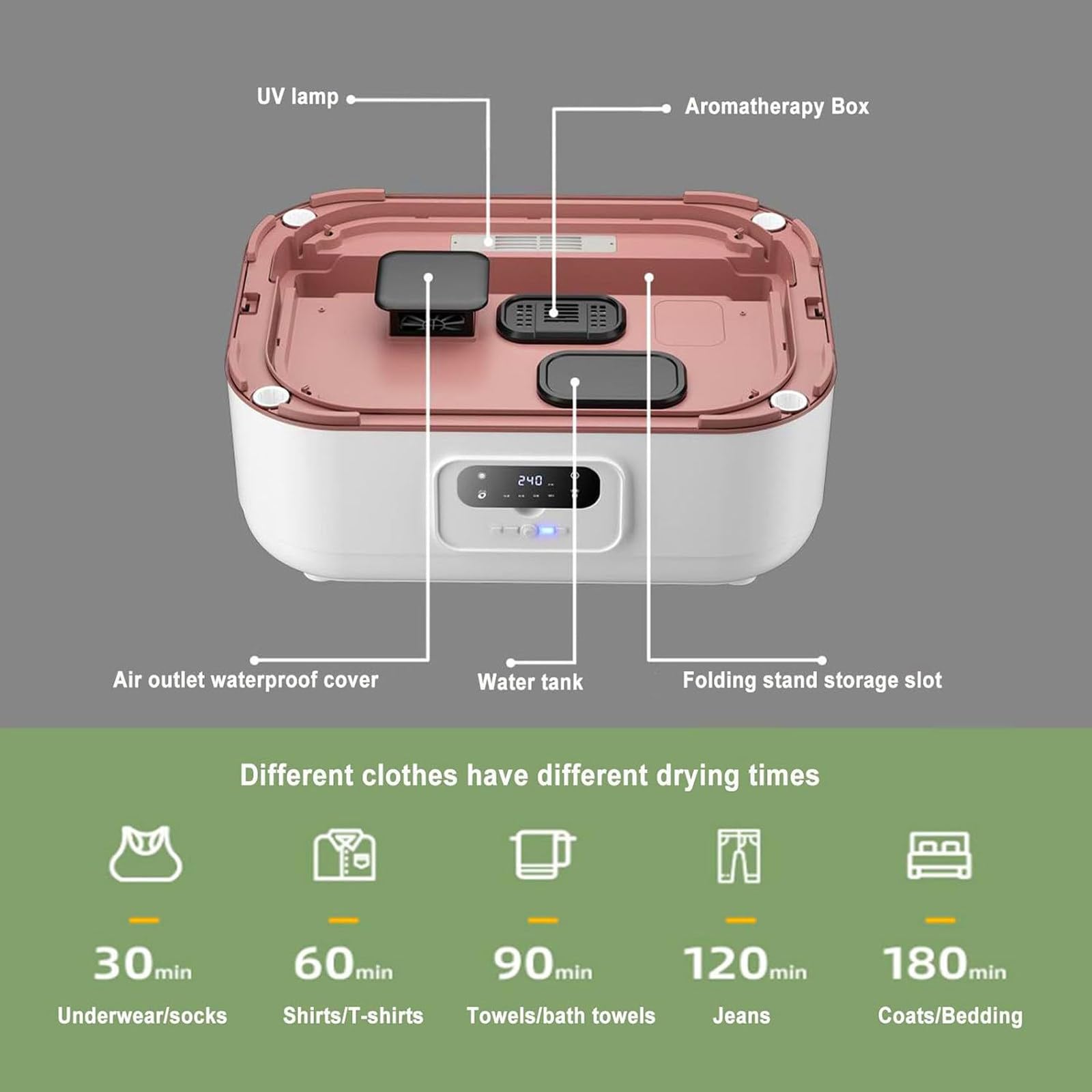 Smart Clothing Care Machine Vollautomatische Dampfbügeltrockner Faltbar mit Quick Dry Funktion