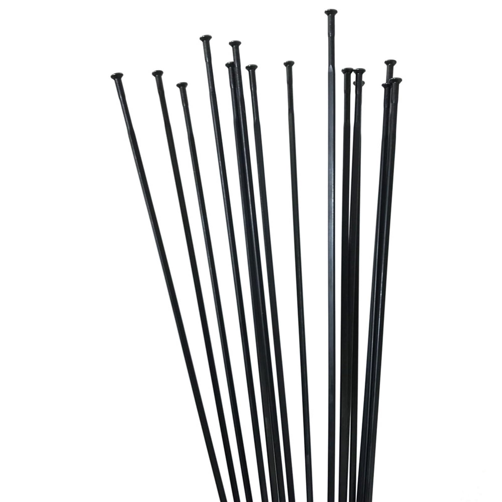 Rayons 12 pièces/lot de 12 jauges de traction droites 14 G 2,0 mm pour rayons de vélo, tétons droits sans tétons de rayons, tétons de rayons en aluminium, rayons de vélo (273 mm)