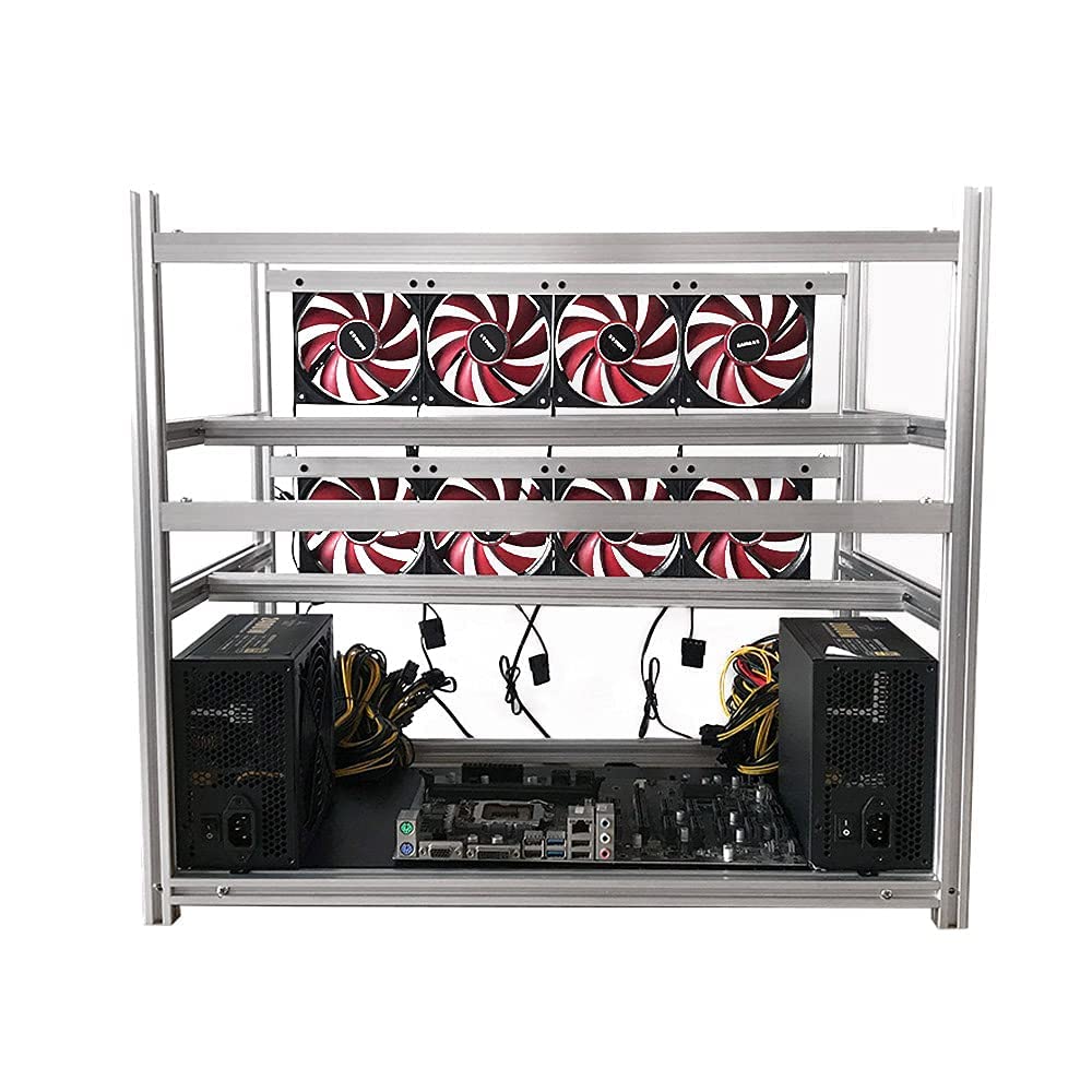 Aluminum Open Air Mining Rig Frame Stackable 12 Gpu Bitcoin | Desertcart  Cyprus