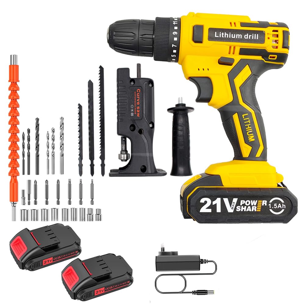 MLD Powerful 21V Li-ion Cordless Drill With Combo Jig saw Attachment for drill machine,cordless,screwdriver machines 24pcs Accessories Tool Kit set JRE-116 (21v/1324 Rpm/Multicolor) (B0D1CMXPTR) Amazon Price History, Amazon Price Tracker