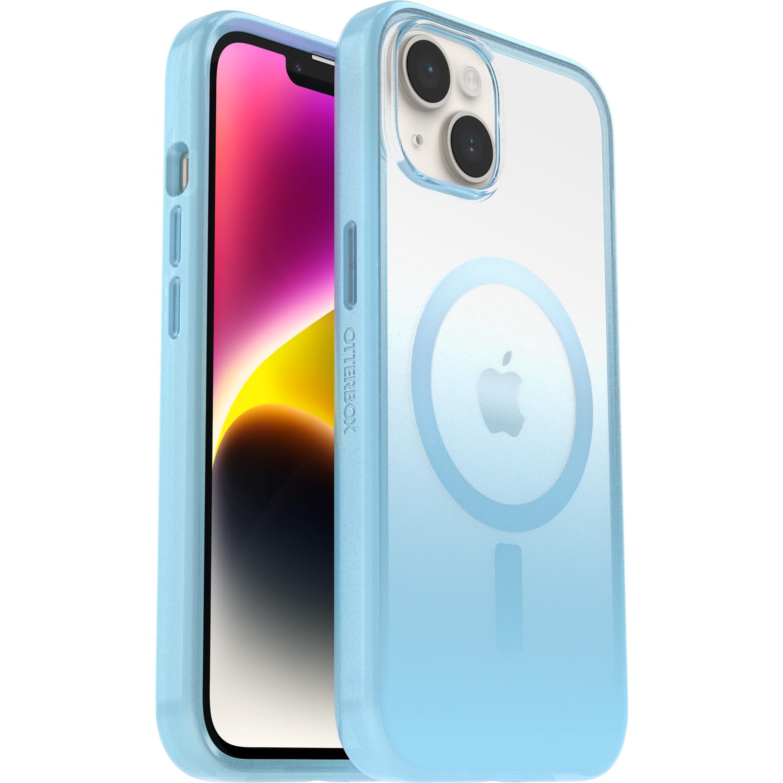 OtterBox Cover Serie Clear Case con MagSafe per Apple iPhone 14, Resistente a Shock e Cadute, Ultra Sottile, Protettiva, Testata 2x vs le norme anti caduta MIL-STD 810G, Regalia