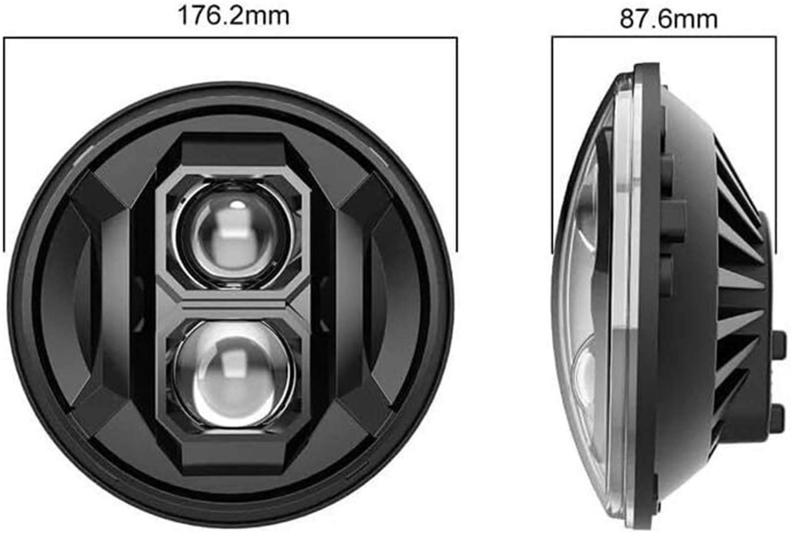 Bombillas de luz antiniebla Faro delantero LED de 7 pulgadas para coche para Lada 4x4 Urban para Niva H4 Hi-Lo DRL.