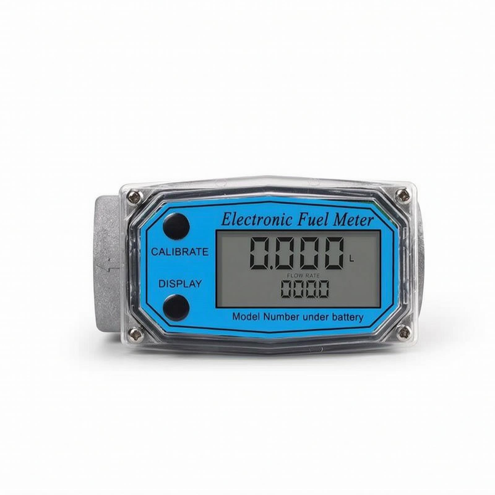 Harilla Medidor Flujo Líquido Electrónico con, 1 Pulgada, Medidor De Electrónico De Acero Inoxidable De 1 Pulgada con Pantalla Instantánea