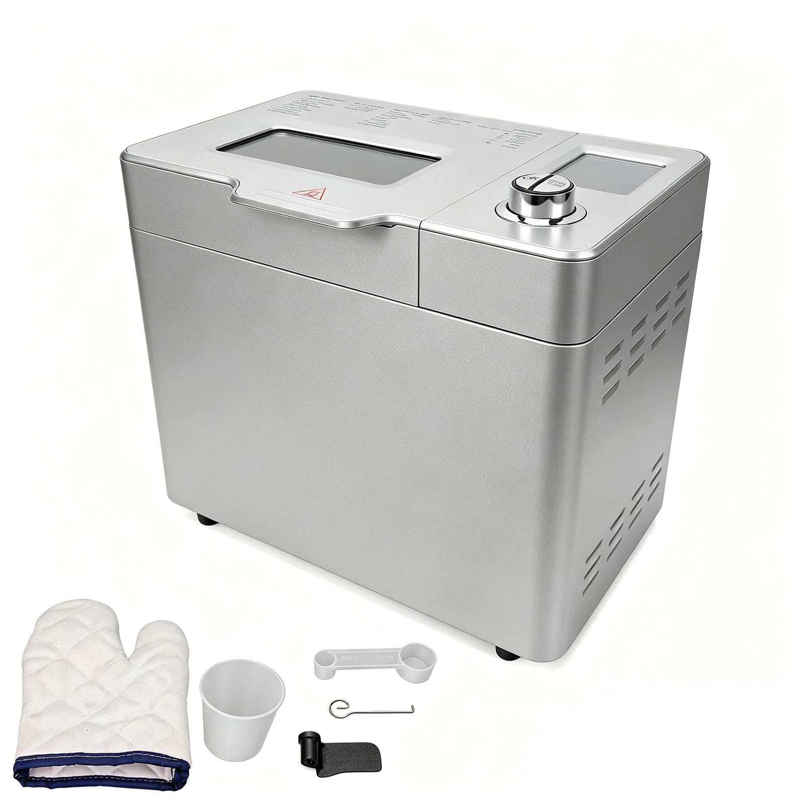 Máquina para Hacer Pan Máquina para Hacer Pan Silenciosa Silenciosa 25 Menús Preestablecidos Automática de 2 Libras 550 W (Enchufe europeo 220-240V)