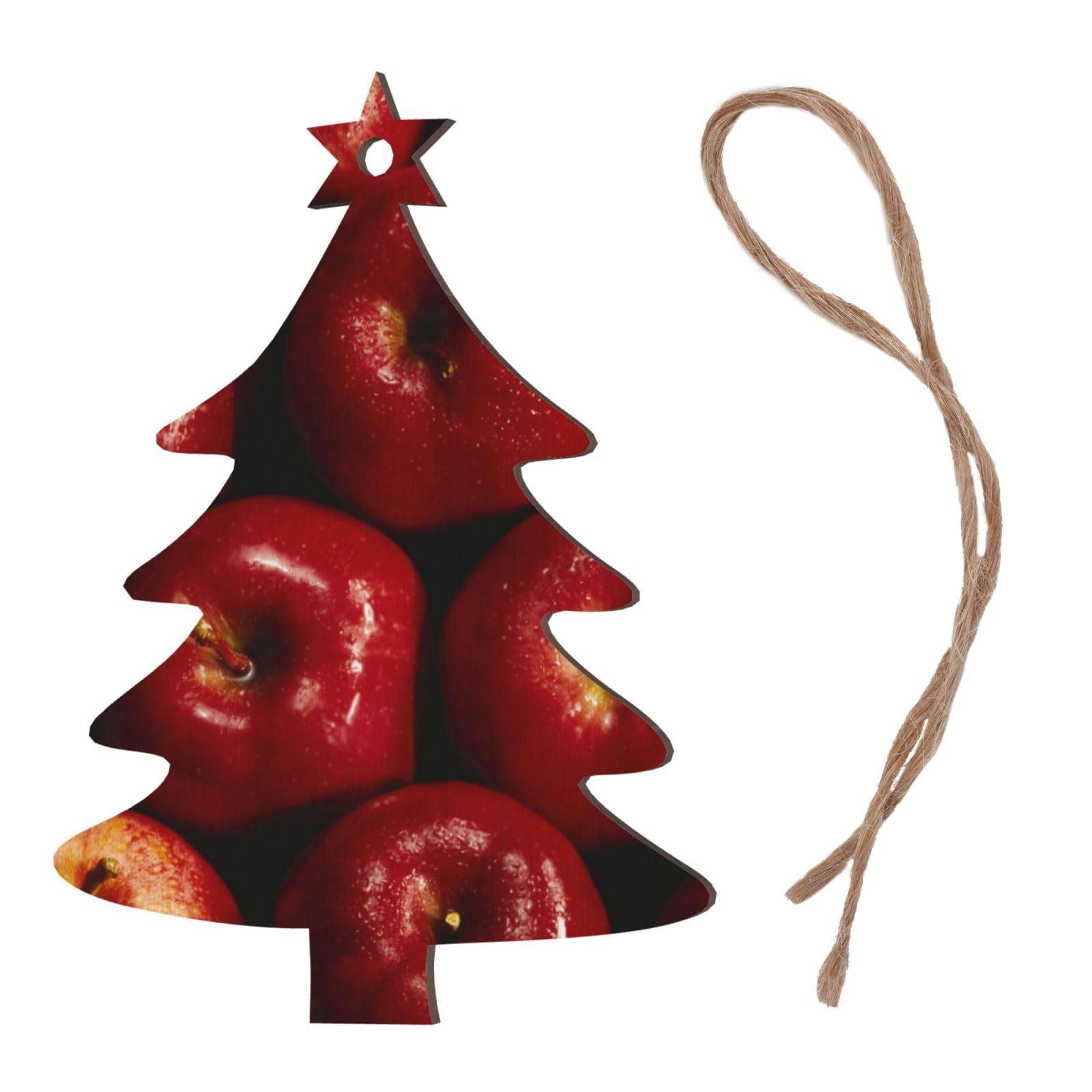 24 Pcs Ciondolo Mela Albero Di Natale Decorazione Mele Piccoli