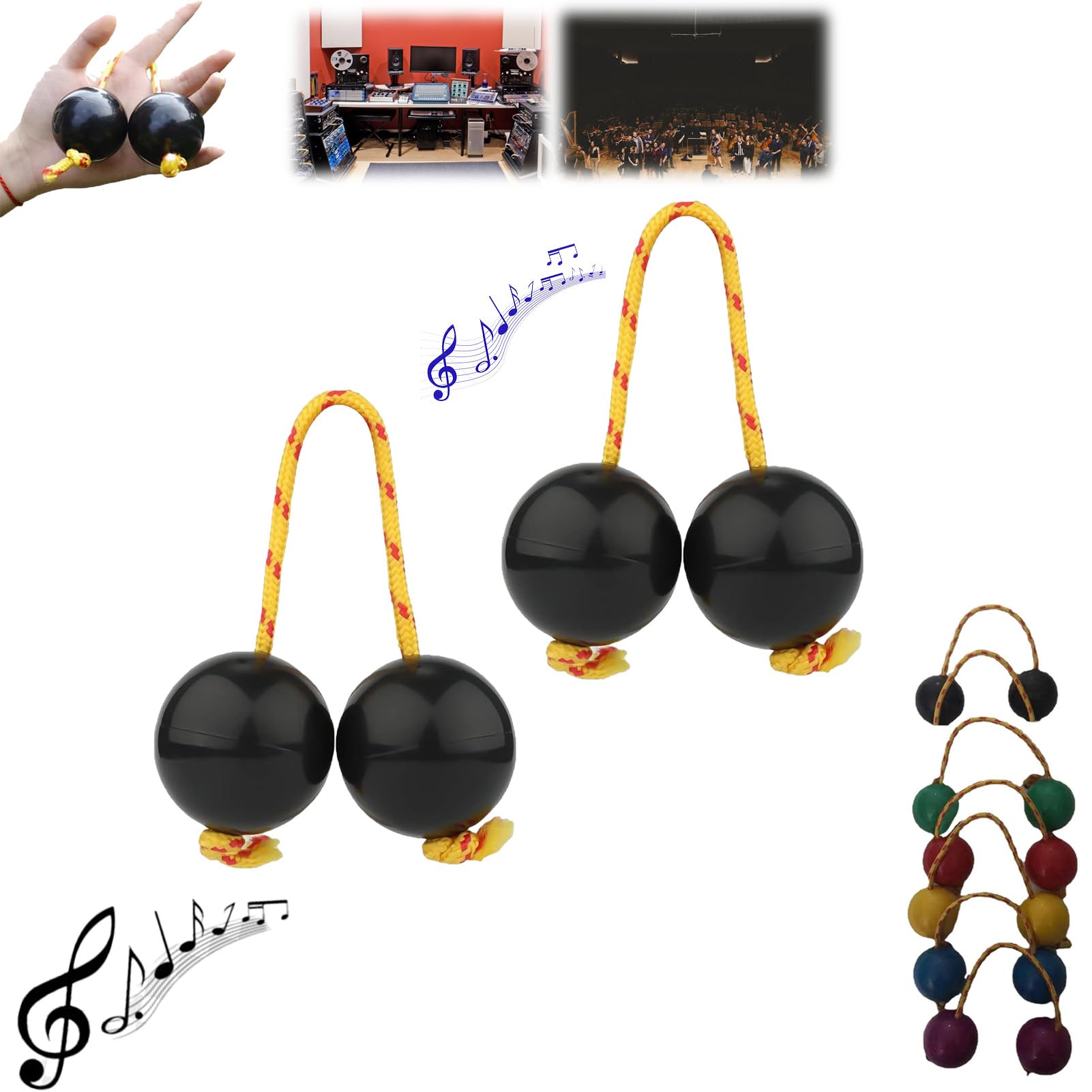 Tambour Main Liège Lot De 2 Paires De Kashaka/Asalato - Instruments De Percussion Africains En Liège - Pour Débutants Et Musiciens Tambour Main Liège Lot De 2 Paires De Kashaka/Asalato - Instruments De Percussion Africains En Liège - Pour Débutants Et Musiciens