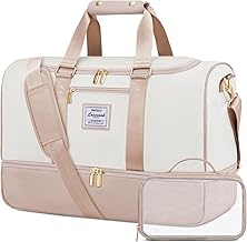 LOVEVOOK Reisetasche Groß, 50L Weekender Travel Bag Kliniktasche Geburt mit Kulturtasche, Schuhfach & Nassfach, Wasserdicht Sporttasche Gym Yoga Bag, Handgepäck Tasche für Sport Urlaub Flugzeug