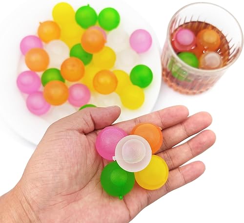 Miniatura 2 de Paquete de 40 cubitos de hielo de plástico reutilizables para bebidas como whisky, vino o café, para mantener tu bebida fría durante más tiempo, se