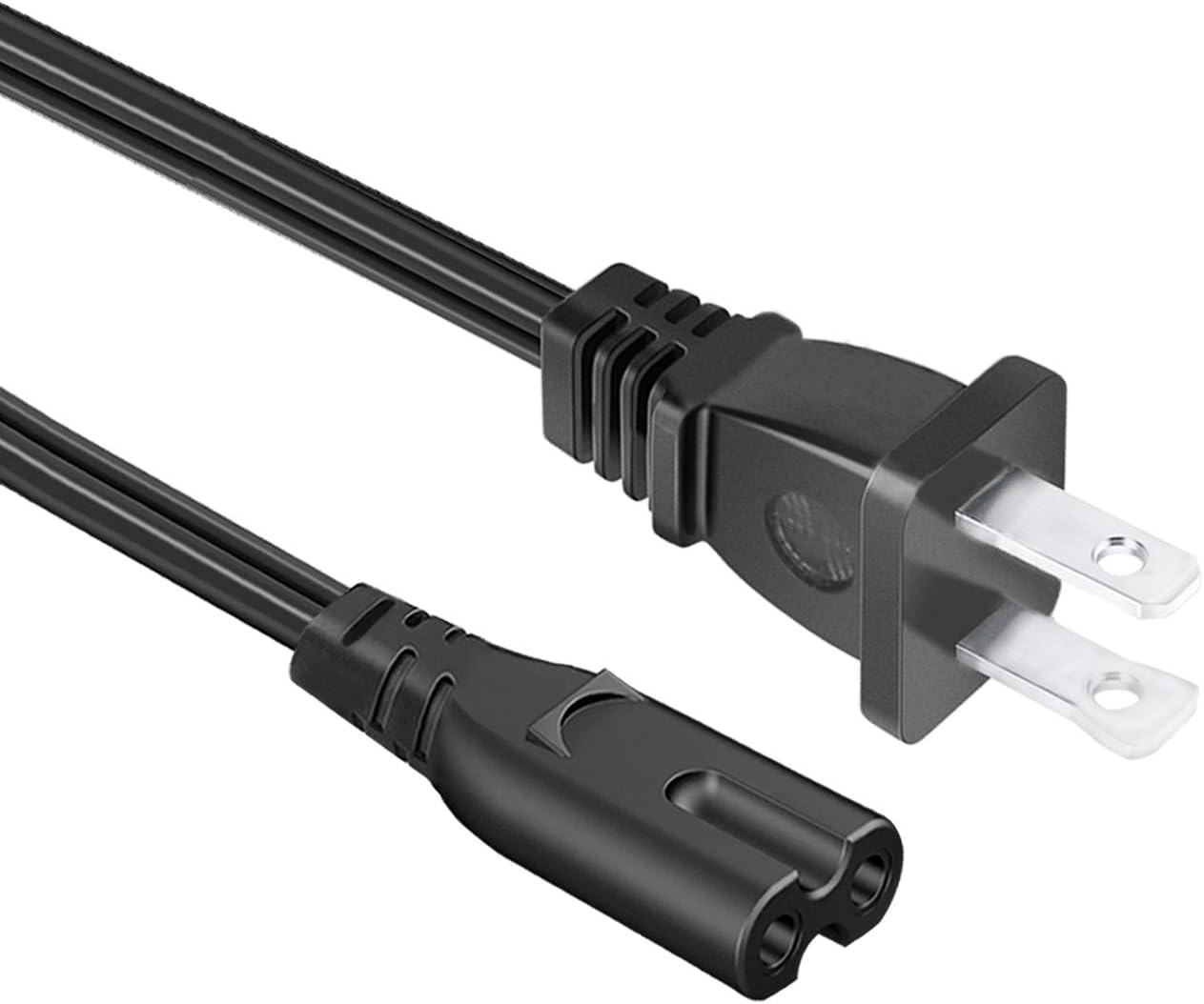 Power Cord Replacement for AuKing M8-F Mini Projector 8.2ft 2 Prong AC Power Cord Cable AuKing M8-F Mini Projector