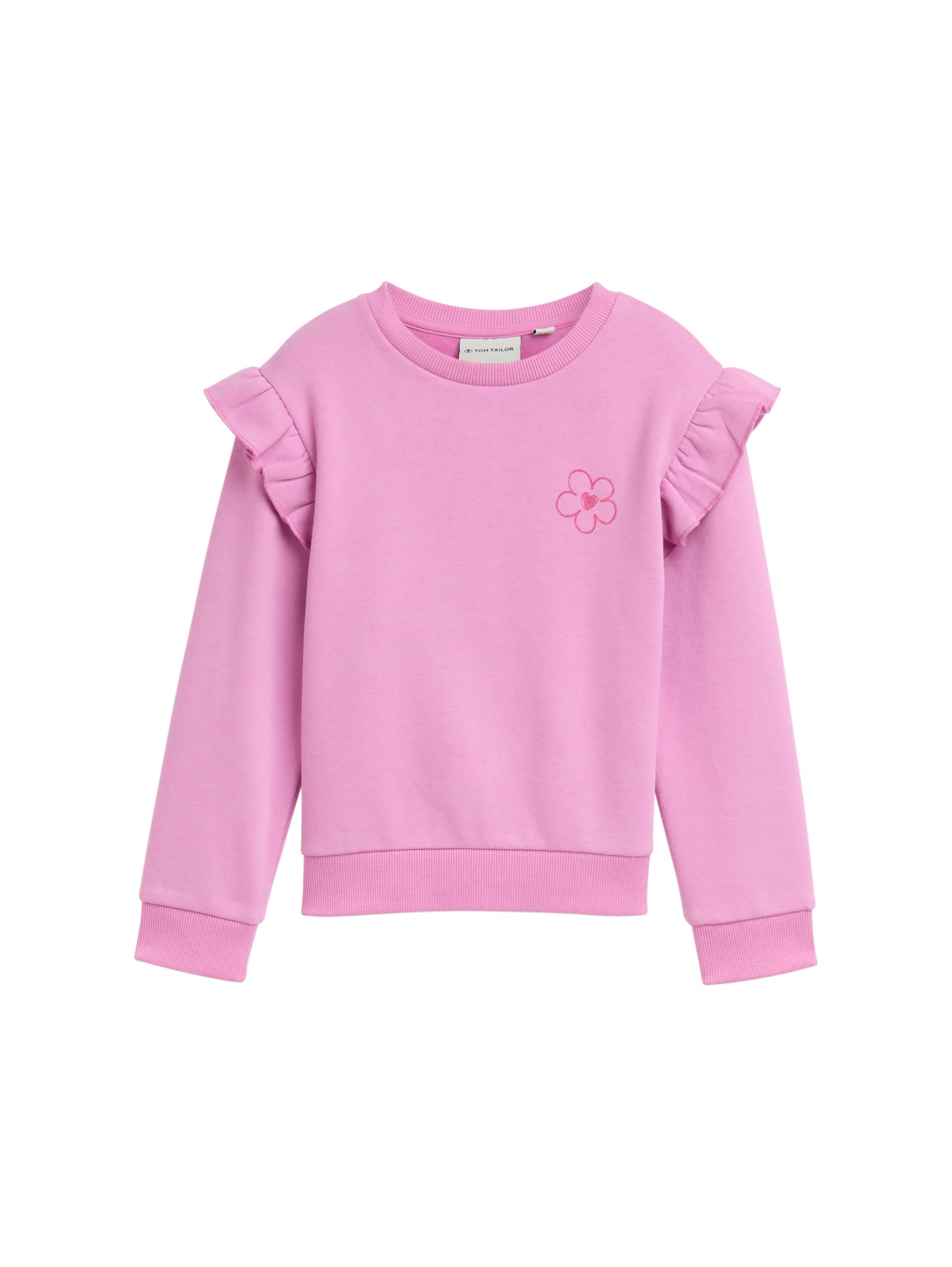 Tom Tailor Mädchen 1047435 Kinder Sweatshirt mit Volants (1er Pack)