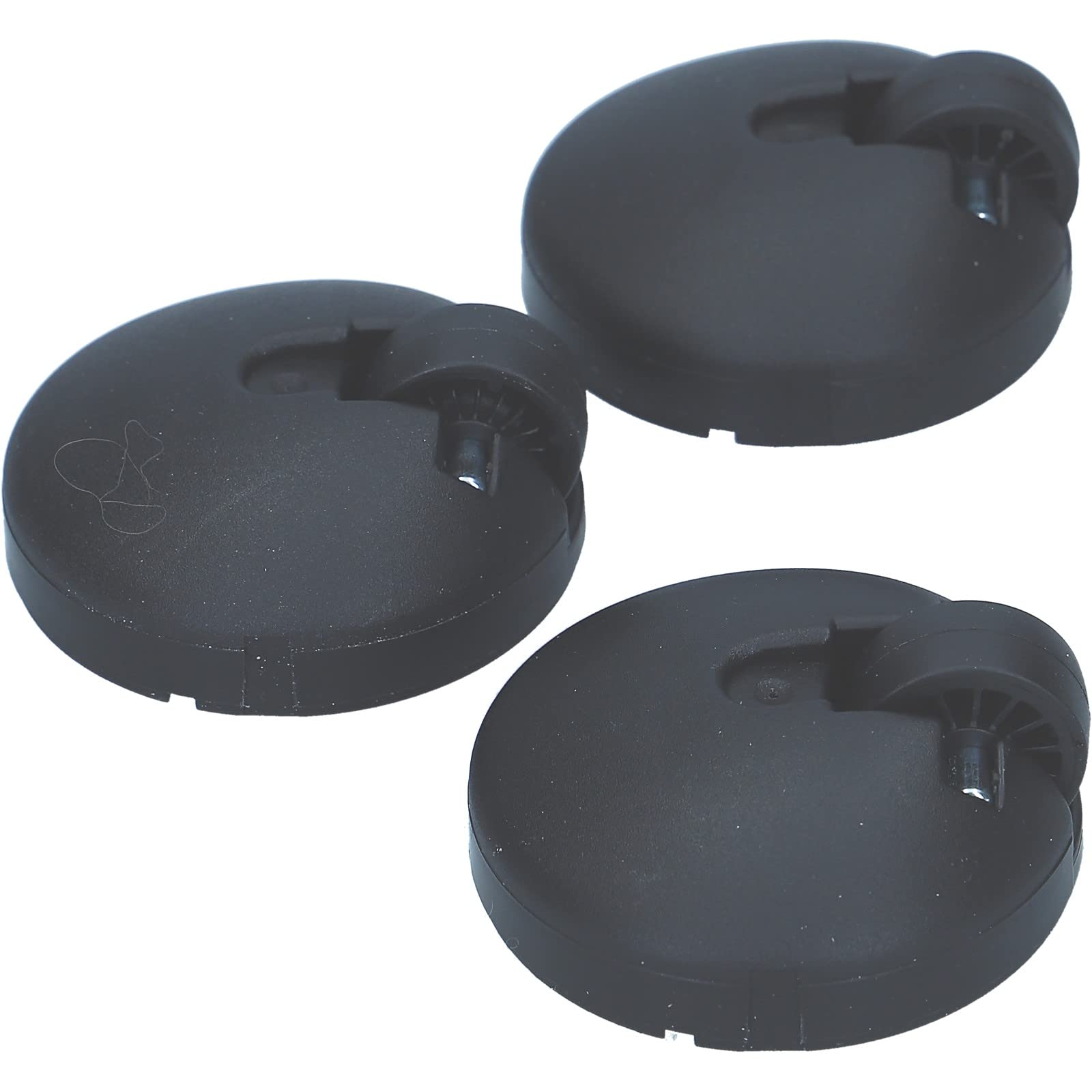 3x Laufrolle Lenkrolle vorne Rolle Rad kompatibel mit Bosch Siemens 00027606 027606 27606 Privileg 09930967 für Staubsauger Bodenstaubsauger