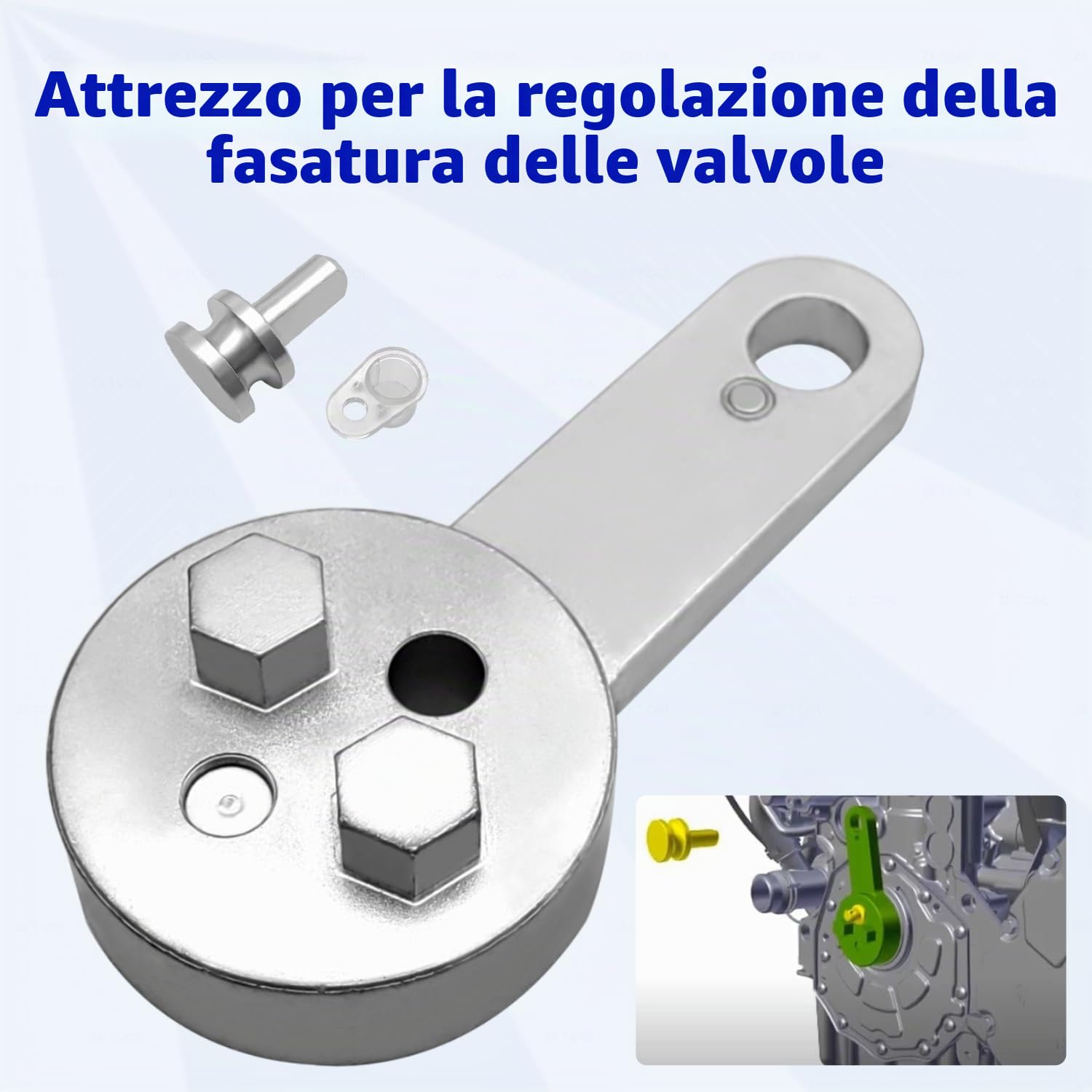ZKTOOL Kit di strumenti per la messa in fase e il bloccaggio dell'albero a camme del motore, compatibile con Mercedes Benz M654 M656 OM654 W213 1.6L 2.0L motore diesel, regolazione dell'albero motore