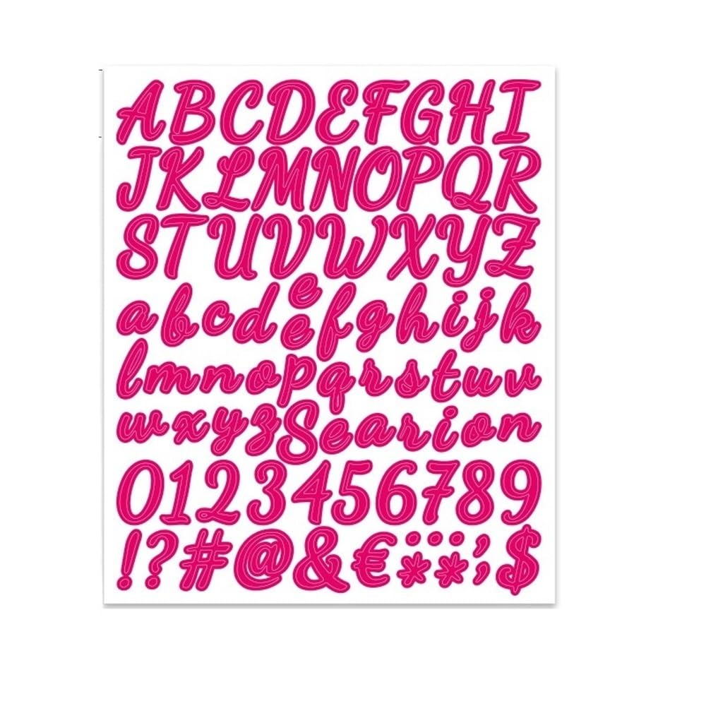 10 Sheets Large Self-Adhesive Stickers - Letters & Numbers for Crafts(Color10)
