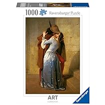 Ravensburger Puzzle 1000 pezzi Art Collection, Hayez: Il Bacio – Puzzle Adulti +14 anni, 70 x 50 cm, Puzzle per Adulti Arte, Idee Regalo