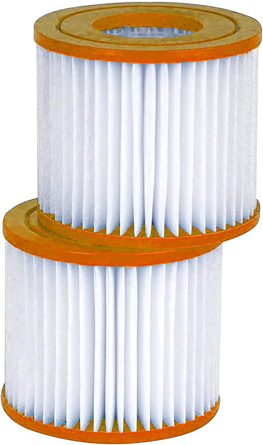 Guardian Filtration Products Spa Filter Cartridge 404-120-2 Two-Pack Replacement for Unicel C-4313, Pleatco PBW4PAIR, Filbur FC-3753 | Intex Sand N Sun Size D, Simple Set Type 1, Aqua Leisure Size 1