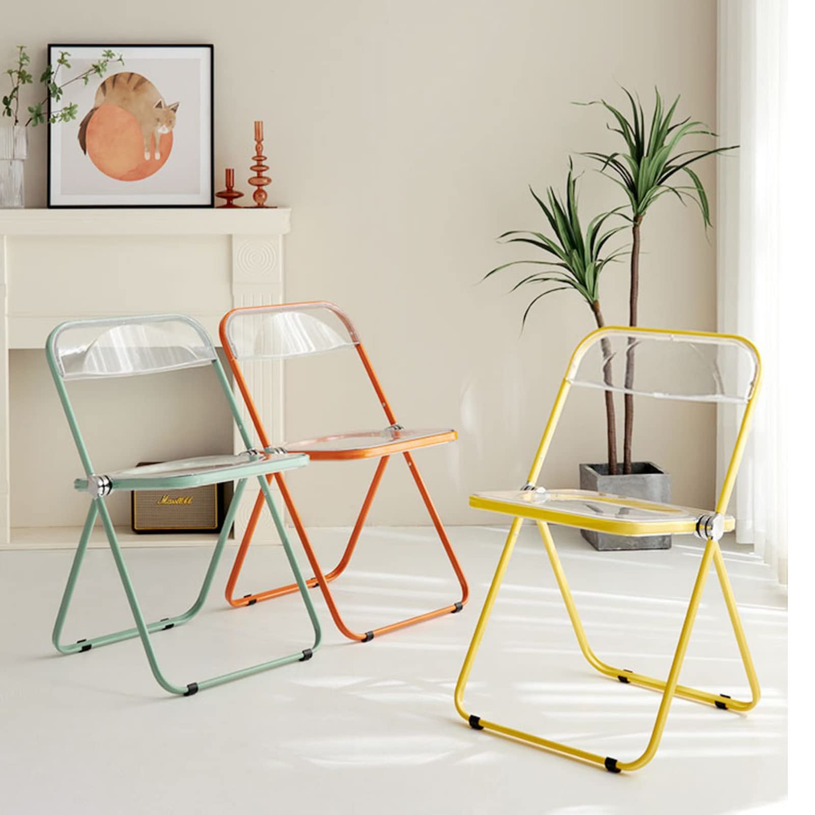 クリア アクリル折りたたみ椅子 Amazon｜折りたたみ椅子 パイプ椅子 クリアチェア おしゃれ 安定