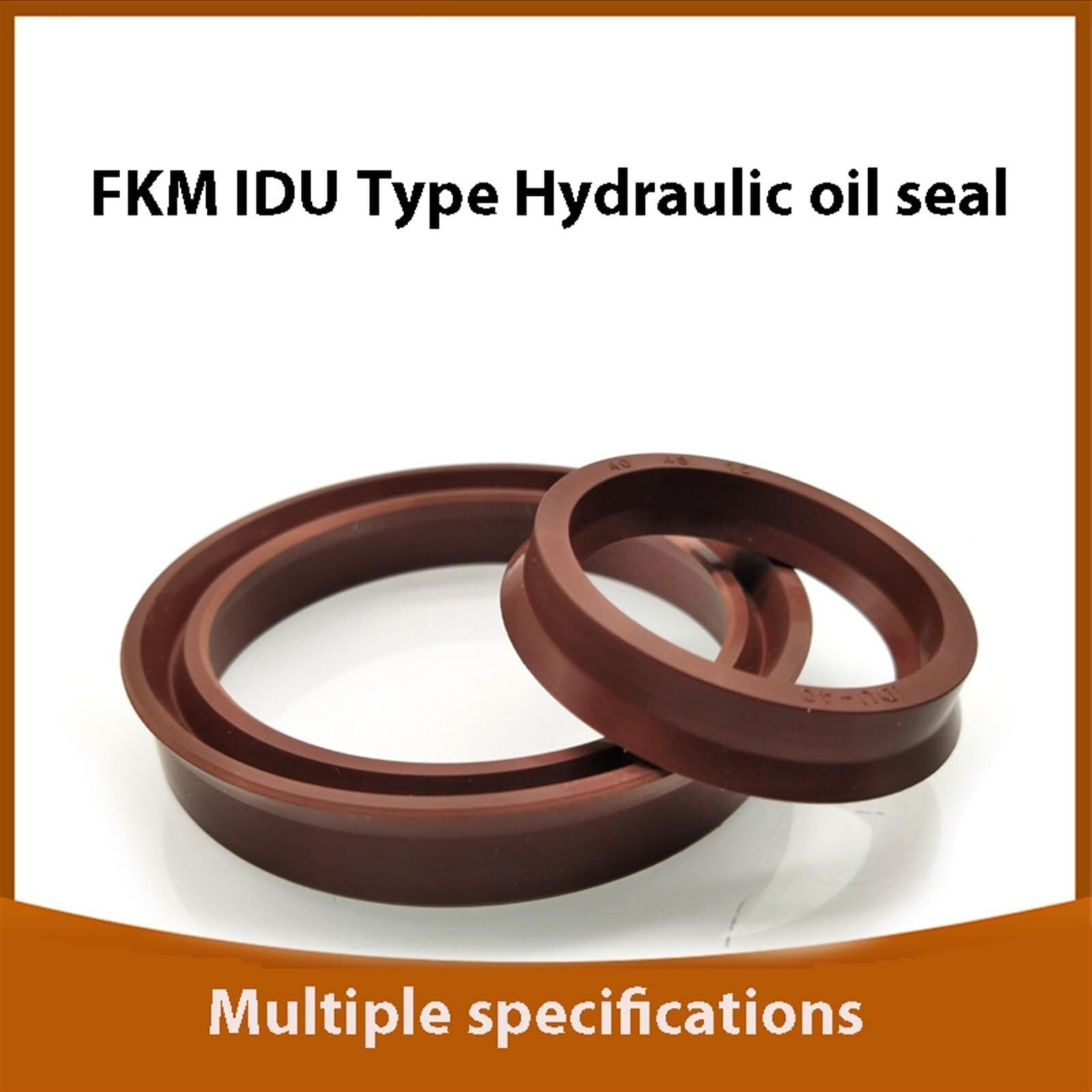Wysokość 10/14mm FKM hydrauliczny pierścień uszczelniający IDU otwór tłoka uszczelka olejowa YXD hydrauliczne tłoczysko rowkowane U-warga O-ring uszczelka olejowa(2Pcs,60x72x14mm)