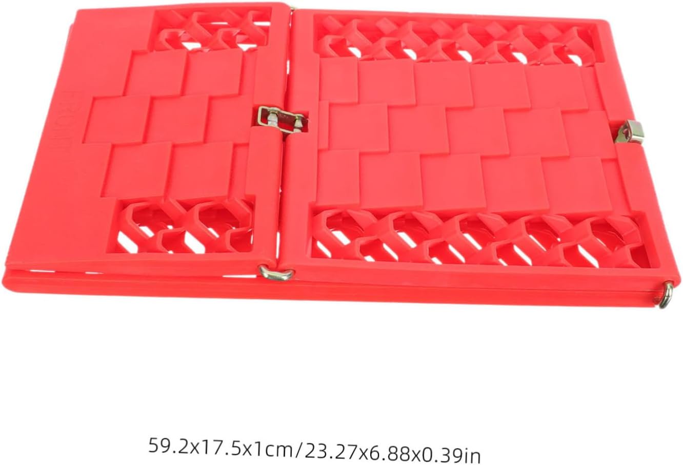 PRETYZOOM Tire Traction Board for Car Slip Plate Skid Pattern Mud Board for Emergency Use