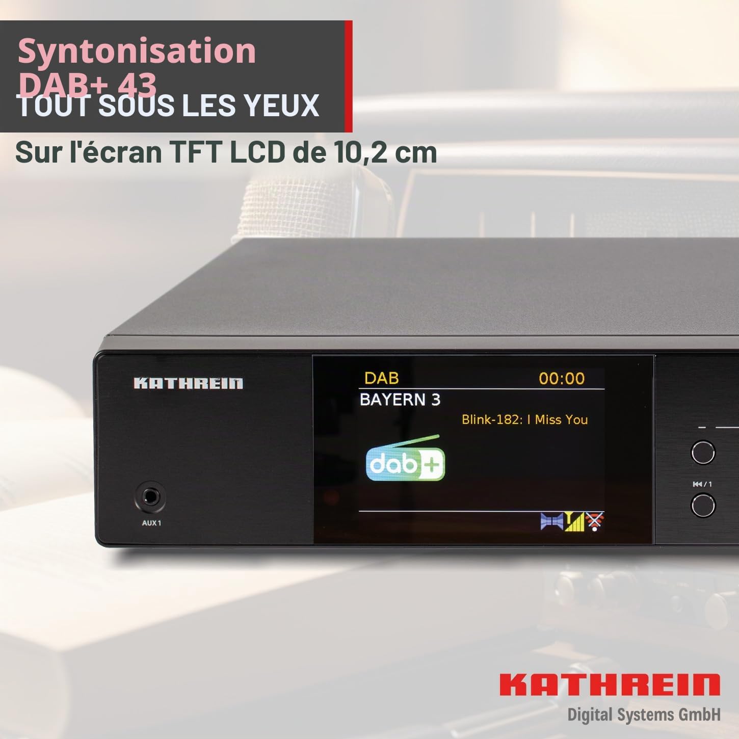 KATHREIN Dab+ 43 Tune – Module HiFi Largeur 43 cm – Noir
