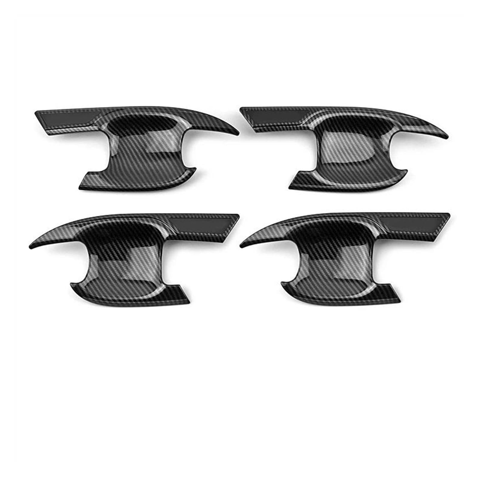 SLIMES ABS Car External Side Door Handle Bowl Catch Cover Protection Trim for Toyota for Highlander XU70 20-23 Protection(Carbon 2)