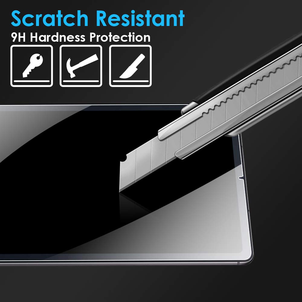 KATUMO 2 Pezzi Pellicola Vetro Temperato per Samsung Galaxy Tab S6 Lite 10,4 Pollici 2020/2022/2024, 9H AntiGraffio Trasparente
