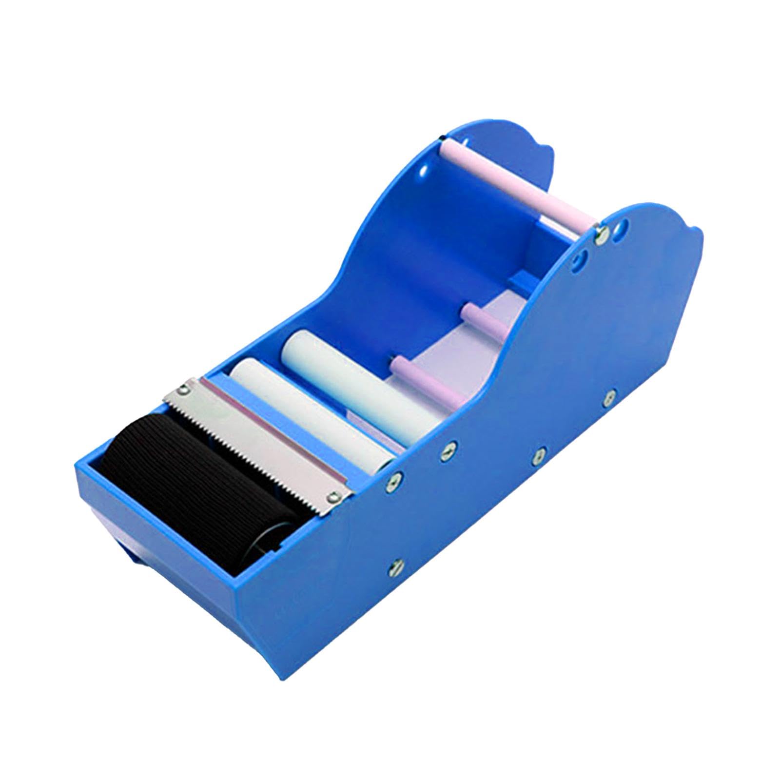 Distributore Nastro Adesivo Manuale Cutter Portatile Taglio Macchina Nastro Gommato Pressa Impugnatura Acciaio Adatto a Spedizioni Produzione Imb, blu