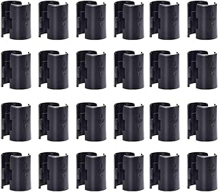 Wire Shelf Clips,36 Pairs 72 Pack,Wire Shelving Shelf Lock Clips for 1" Diameter Post Shelving Sleeves,Plastic Shelving Split Sleeves