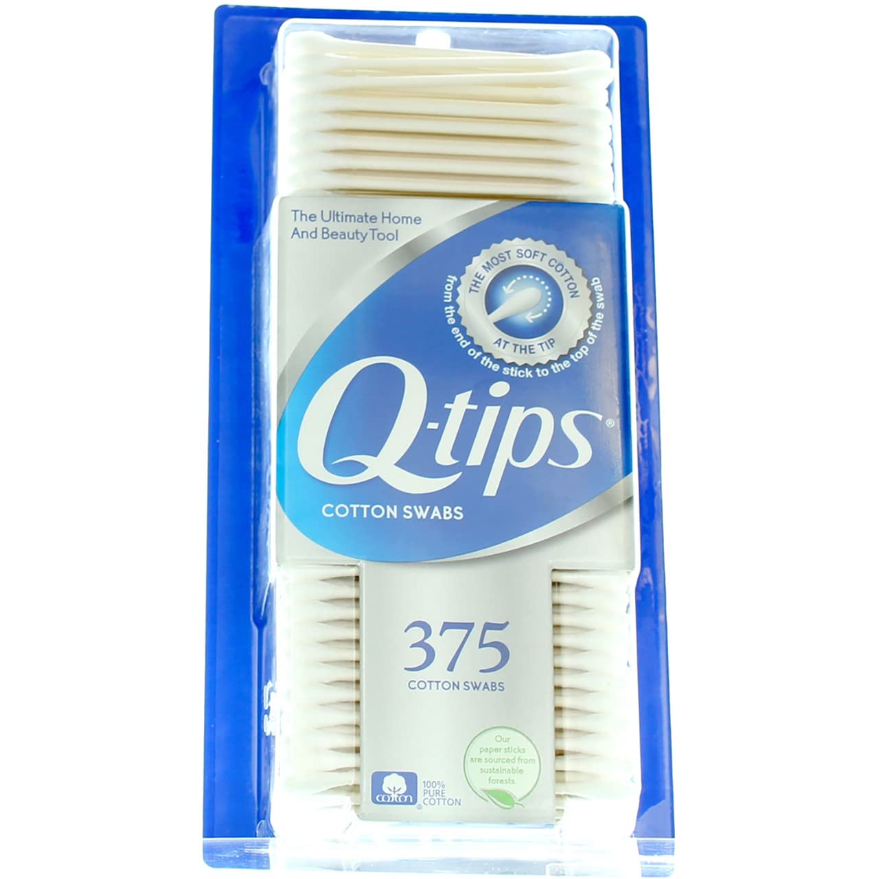 Q-Tips Cotton Swabs 375 Count 6 Pack
