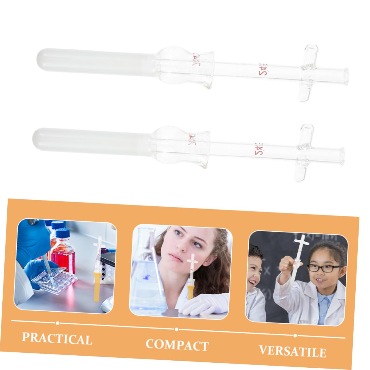2piezas Homogeneizador Vidrio Triturador Celular Accesorio Laboratorio Científico