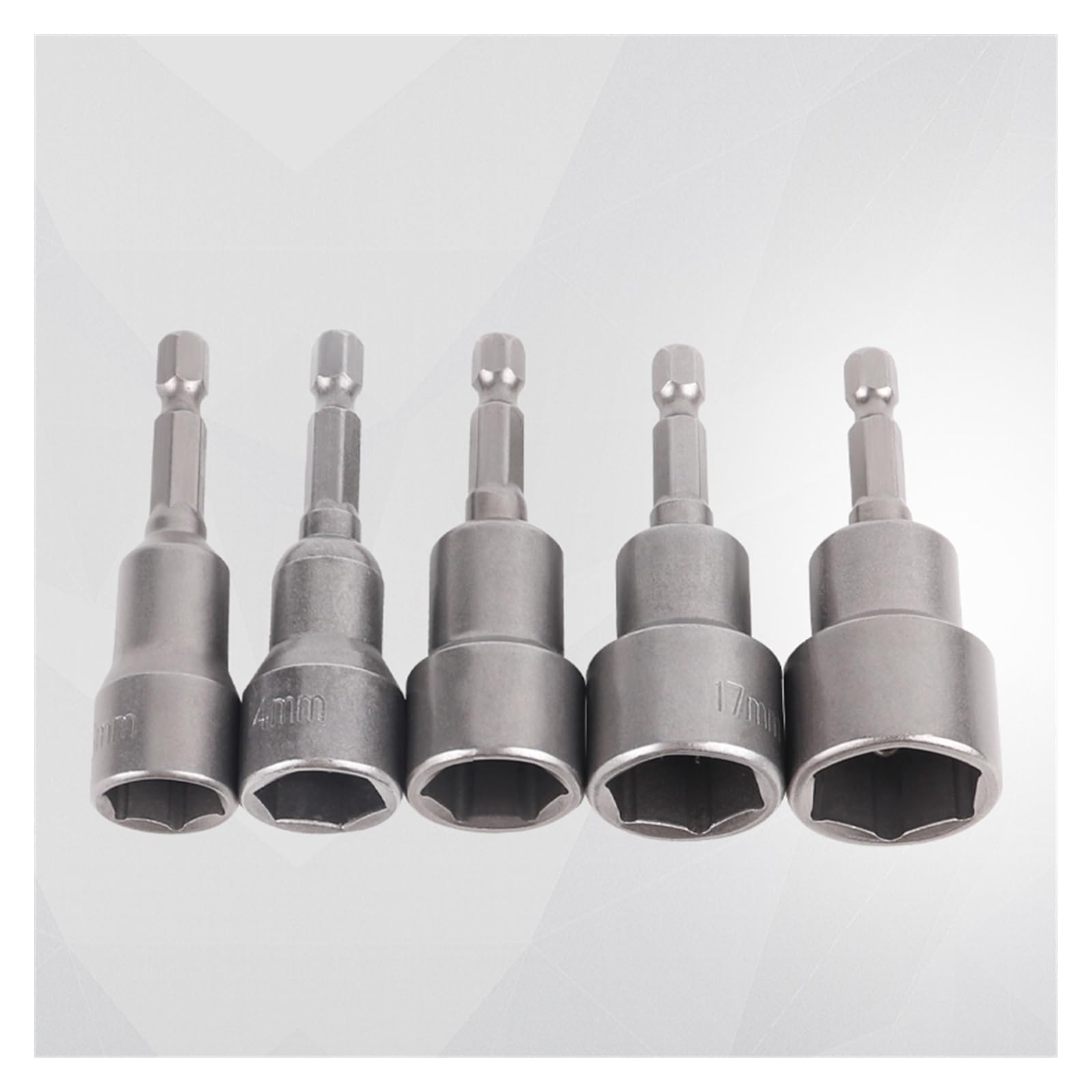 MORREZ Destornillador de 65mm de Longitud, Llave de Tubo, especificación de 6mm-19mm, boquillas de Manga Hexagonal Fuerte, Destornillador for Herramienta eléctrica, 14 Uds.