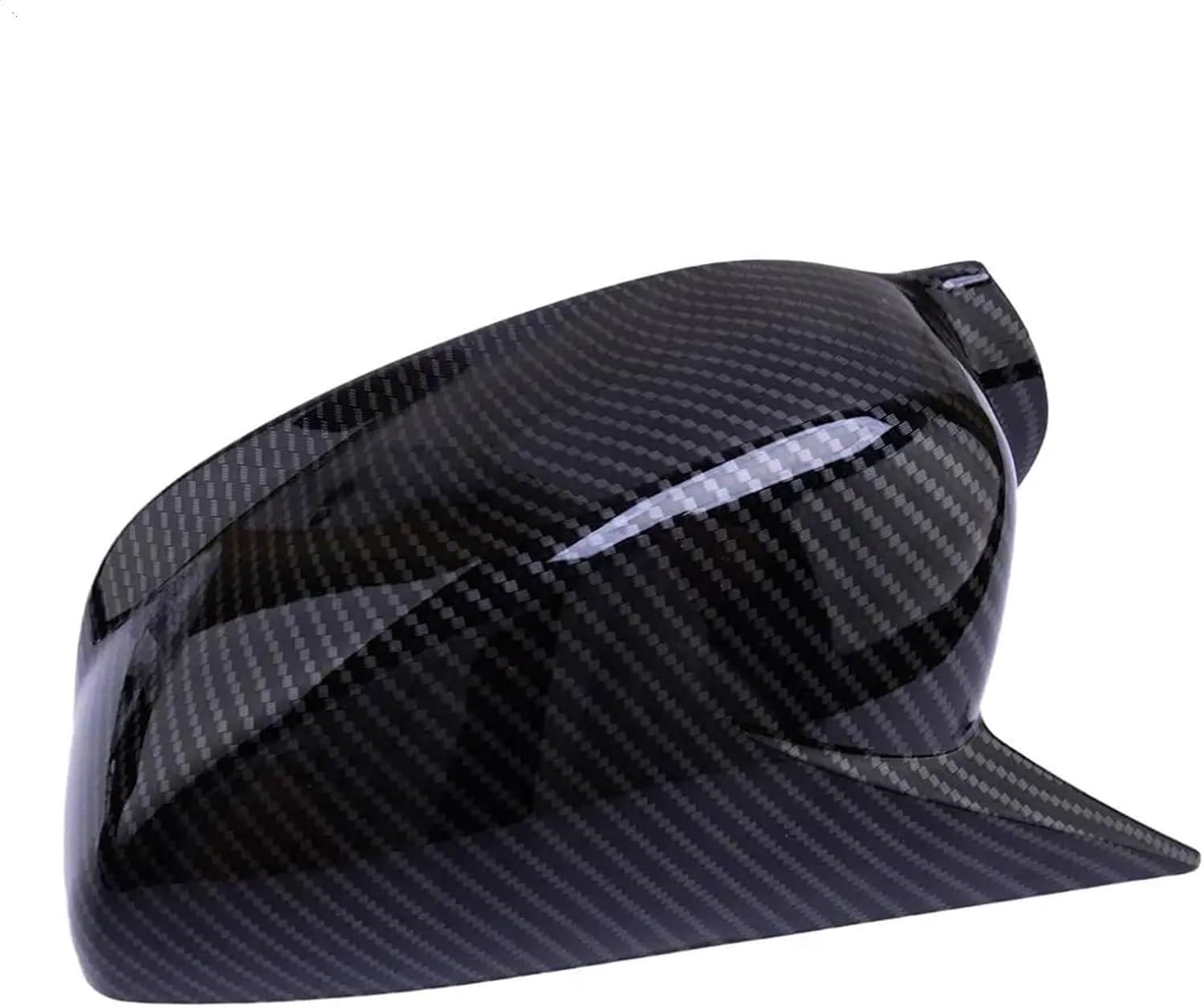 Horn Style Car Side Rearview Mirror Cover Trim for Acura ILX 2013-2017 2018 2019 2020 2021 2022 Black Carbon Look Style Abs