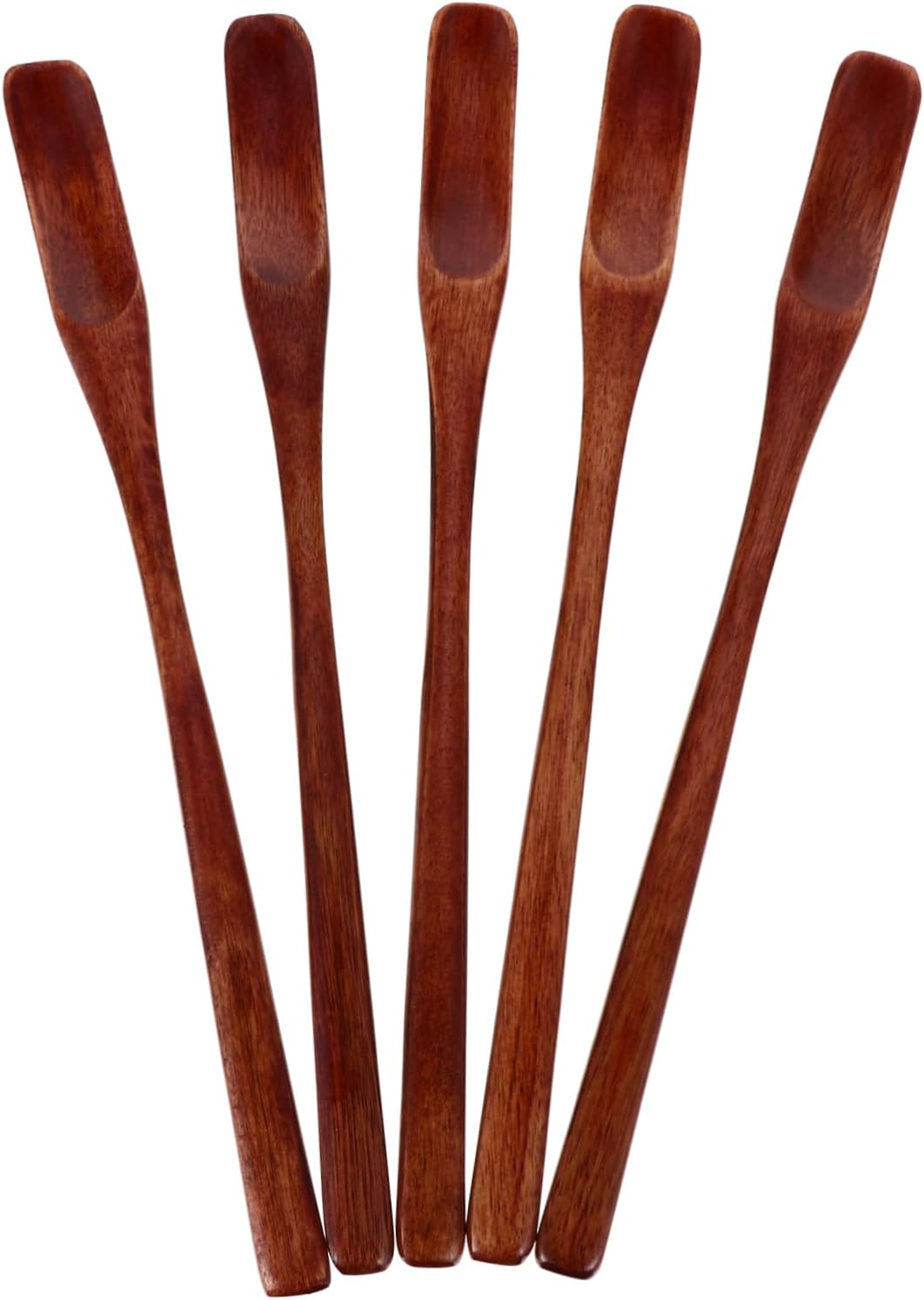 Wooden Honey Dipper 5Pcs Stirring Spoons for Syrup Daily Use