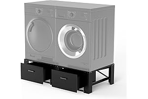 2-Pack Laundry Pedestals for Compact Washer and Dryer Stand