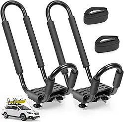 Suportes de Transporte de Caiaque, Suporte de para Caiaque, Suporte de Teto para Carro de Canoa