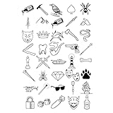 Cómo utilizar: Simplemente coloque la pegatina del tatuaje falso en su piel y sosténgala con una esponja húmeda durante unos 15 segundos, ¡luego retírela! El color parecerá más claro al principio, pero se oscurecerá gradualmente a lo largo de 24 a 48 horas.