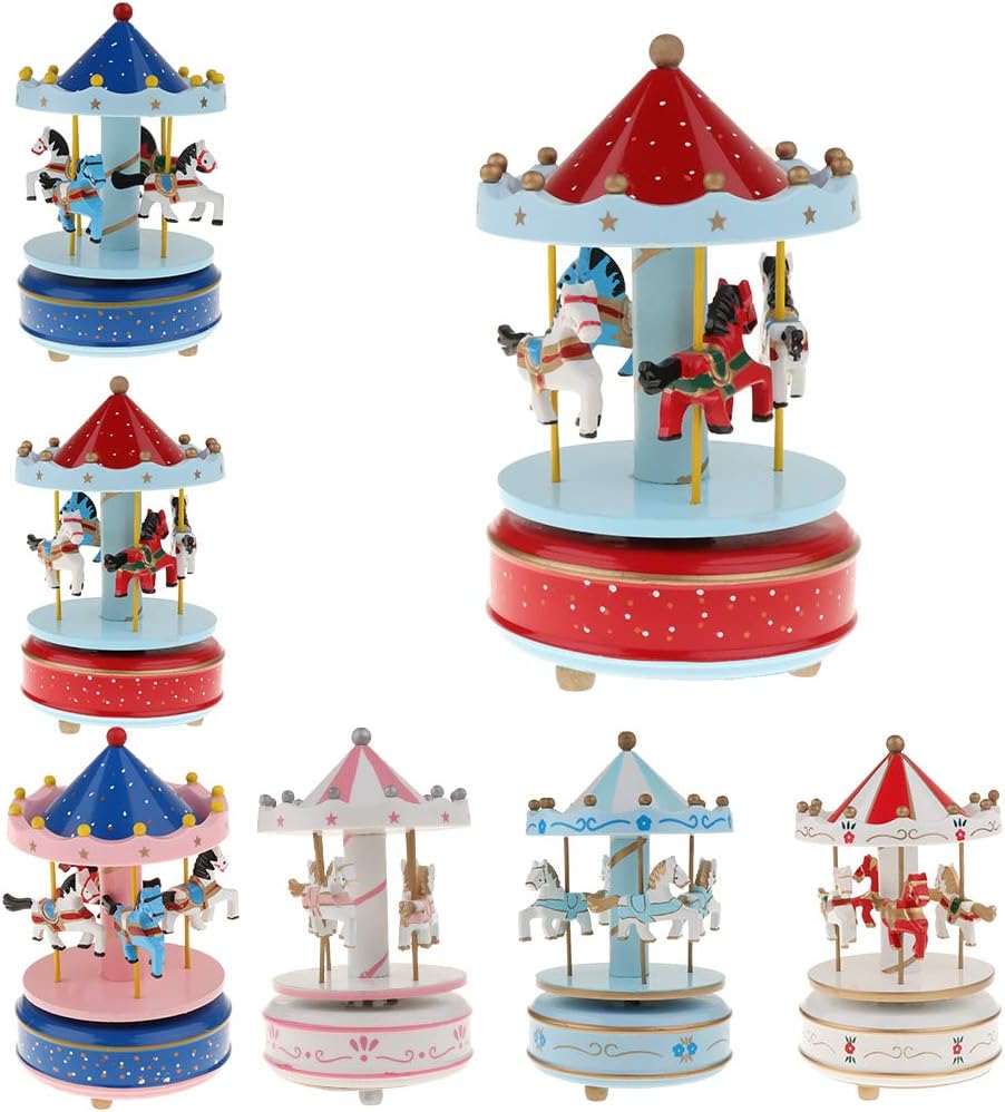 Homyl Karussell Pferdekarussell Spieluhr Spieldose Musikspieldose Geburtstag Geschenk Blau Spieluhren Kuche Haushalt Wohnen Suenaacampo Com 