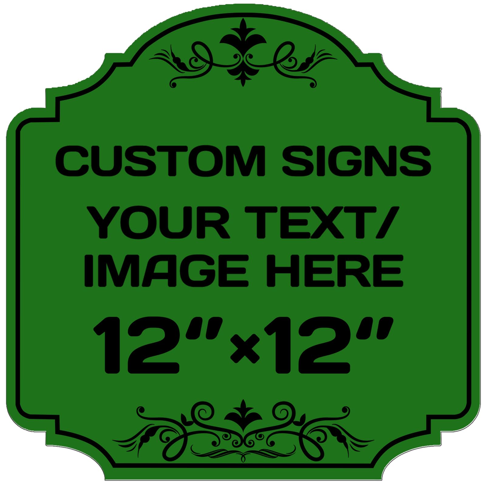 Personalized Aluminum Metal Signs - Weatherproof, Custom Text & Picture, Multiple Sizes, Hazard, Garden, Custom Door & Business Signs