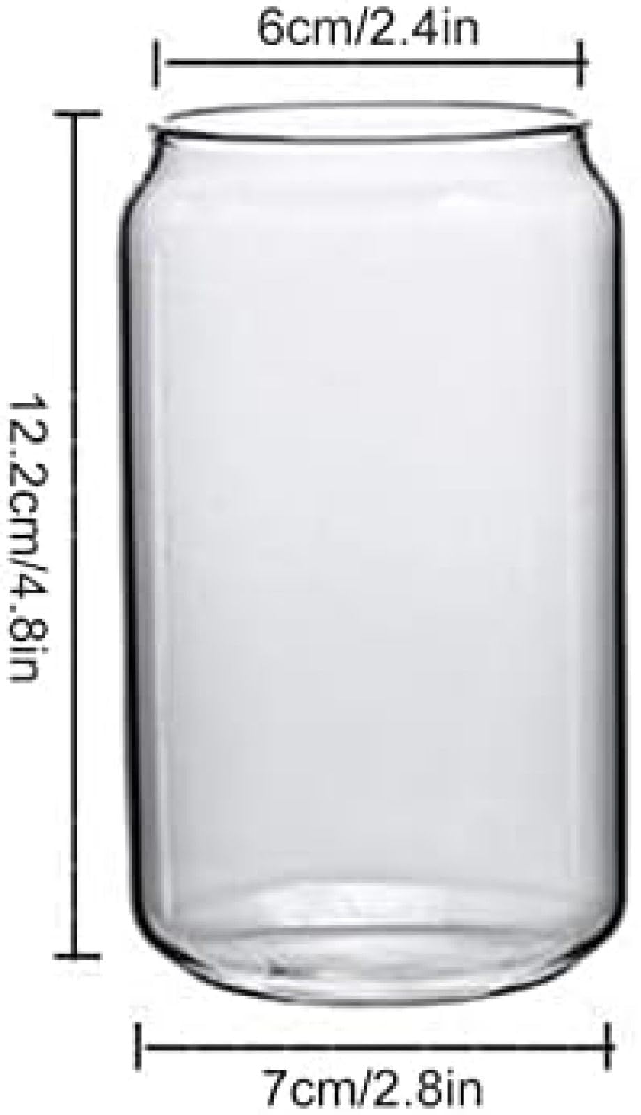 Vasos para Beber con Tapas de bambú y Pajita de Vidrio, Juego de 4 Piezas, Vasos de Vidrio Esmerilado de 19 oz, Vasos de café Helado, frascos de Vidrio, Vaso de Agua, Regalo para Cerveza, có