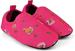 Sapatilha Bebê Infantil Menino Menina Estampado Antiderrapante Calce Fácil Meia Capivarinha Borboleta Nave Espacial Tigrinho