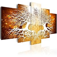 Fotobehang - Vlies Behang - Schilderij van een Landschap met Bomen
