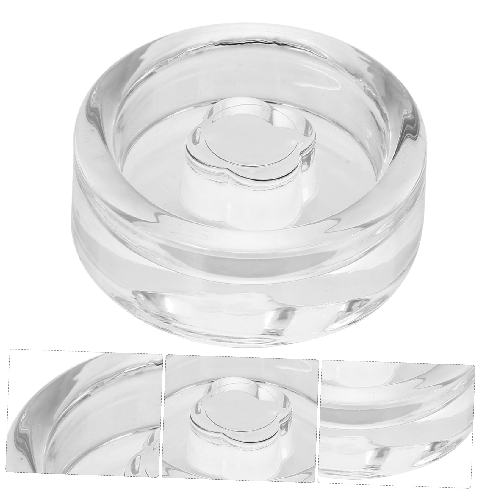 KICHOUSE Practical Glass Weights for Jars Lid Handle Wide Mouth for Canning Pickling