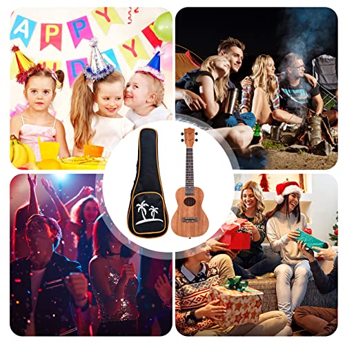 Btuty Ukulélé soprano ukulélé 4 cordes en acajou avec sac de transport, accordeur, cordes, chiffon de nettoyage, 3… - Les Beatles, Paul McCartney, John Lennon, RIngo Starr, George Harrison Btuty Ukulélé soprano ukulélé 4 cordes en acajou avec sac de transport, accordeur, cordes, chiffon de nettoyage, 3… – Image 5