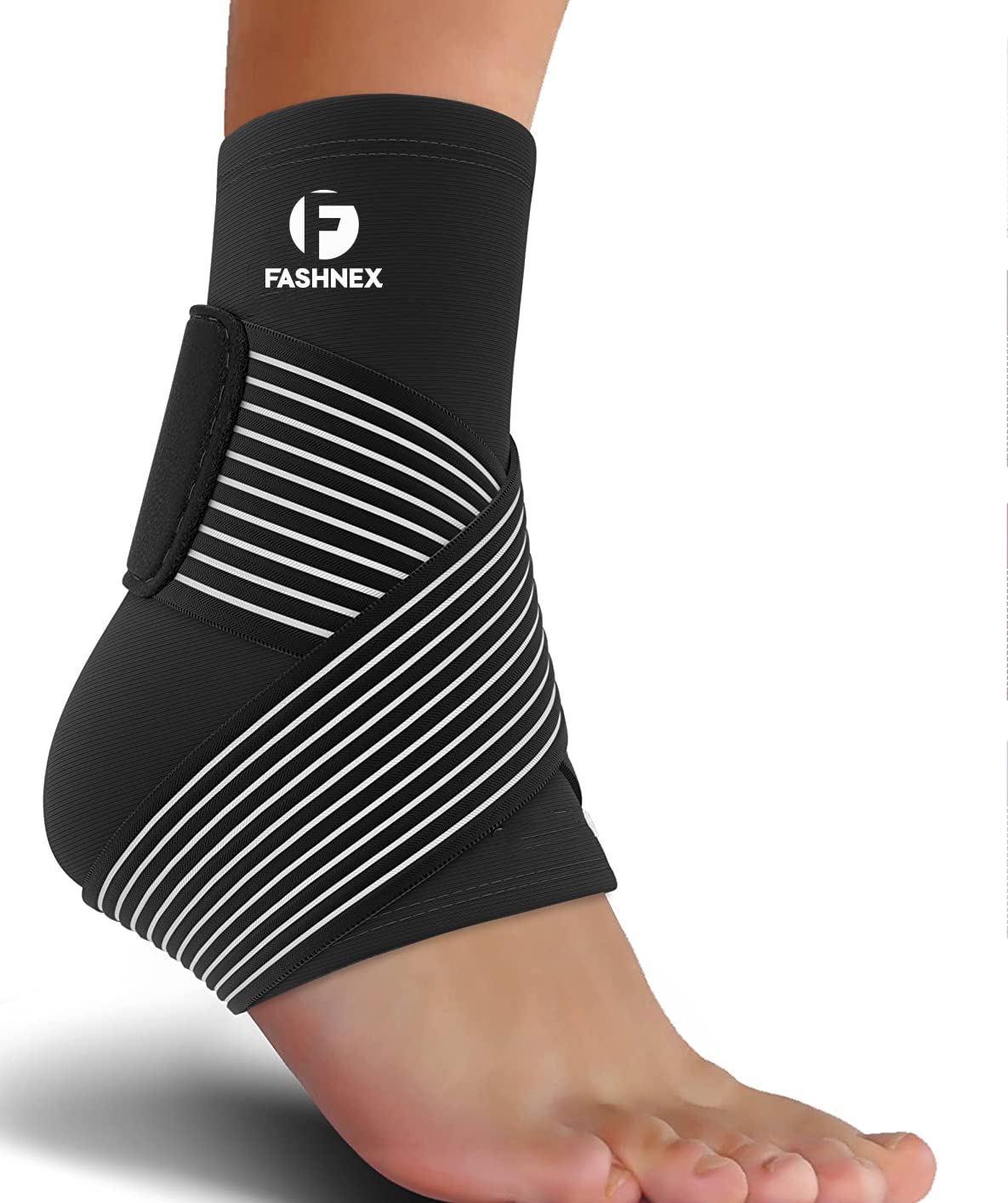 FASHNEX Ankle Support Brace, Breathable Neoprene Sleeve, Adjustable Wrap for men & women, Black, Free Size (As Per Image) (B0B59GDJZD) Amazon Price History, Amazon Price Tracker