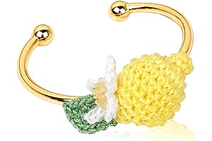Embrace the Zestful Spirit with Lemon-Inspired Crochet Rings