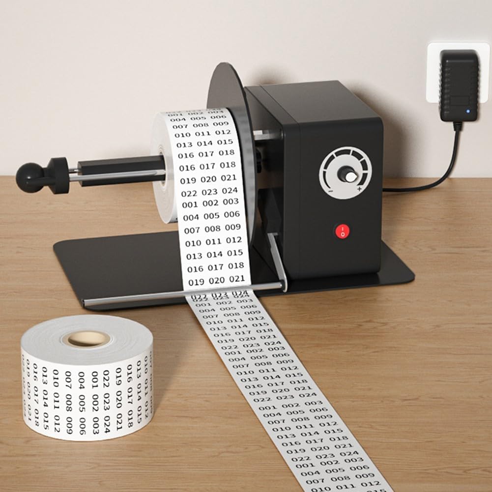 Automatic Label Rewinder Machine 12CM Core 15CM Width with Auto Pause & Speed Control, Industrial Grade