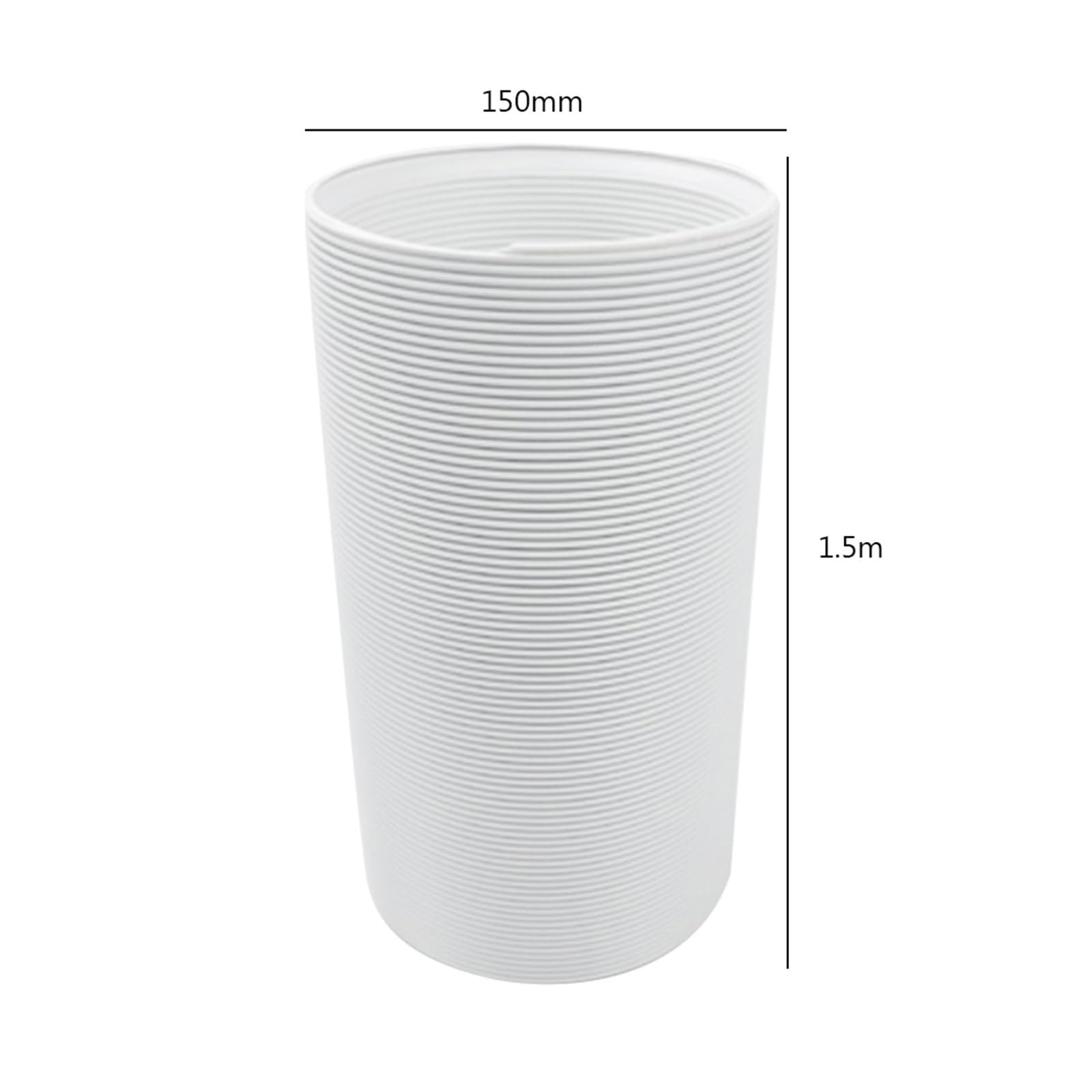 Compatibile Con Tubo Universale For Condotto Di Scarico AC | Accessorio di estensione dello sfiato flessibile elasticizzato da 130/150 mm for condizionatore d'aria portatile(150mmX1.5M)